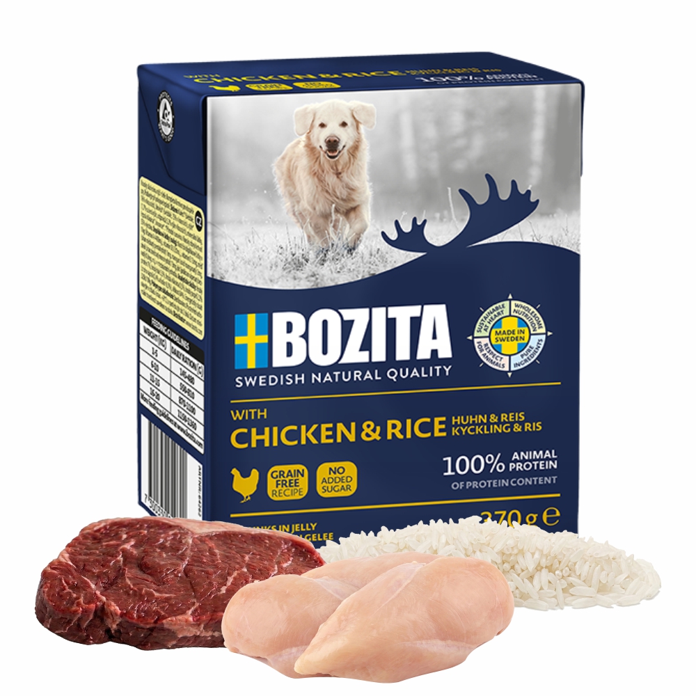 Karma Bozita kurczak z ryżem dla psa 370g mokra